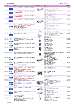 カメラハウジング製品一覧（定価表）