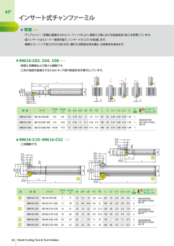 ラインナップ、切削条件資料
