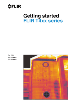Getting started FLIR T4xx series