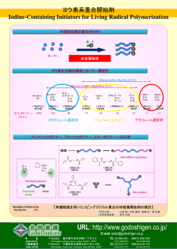 ヨウ素系重合開始剤技術資料PDF 1070KB