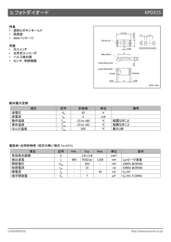 Si フォトダイオード KPD31S