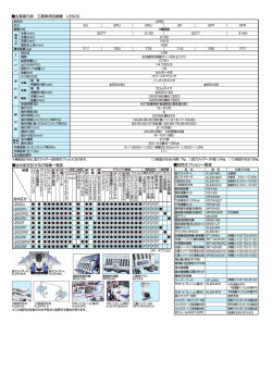 主要諸元表 三菱乗用田植機 LE60D 別売オプション一覧表 主な型式