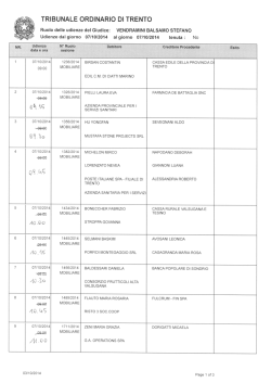 TR:BUNALE ORD:NAR10 D:TRENTO - Ordine degli Avvocati di Trento