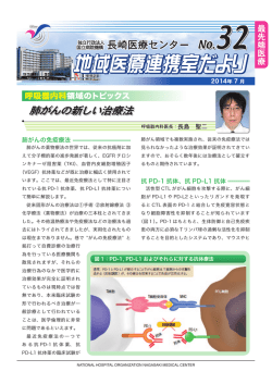 肺がんの免疫療法 抗 PD-1 抗体、抗 PD