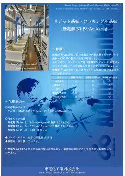 無電解Ni-Pd-Auめっき パンフレットはこちら（PDF）