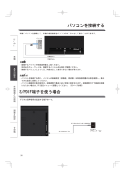 パソコンを接続する S/PDIF端子を使う場合