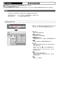 PF-RJ104シリーズ 簡易取扱説明書