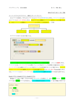 プログラミング 1 第 9 回教材 担 当 神保 雅人 － 1 － 2014 年 6 月 12