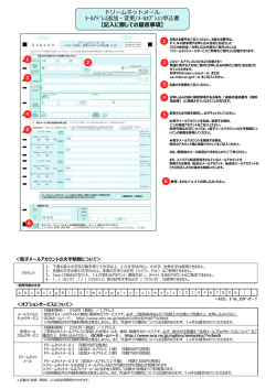ドリームネットメールプランメールアドレス追加・変更/パスワード再通知