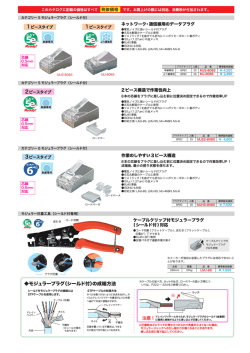 モジュラープラグ（シールド付）の成端方法