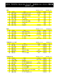 エントリーリスト