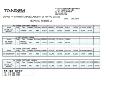 JAPAN &rarr; MYANMAR, BANGLADESH Full RO