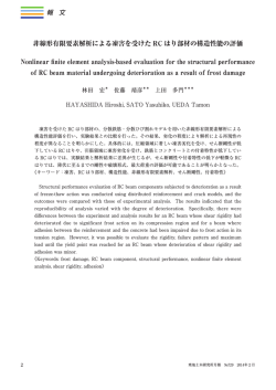 非線形有限要素解析による凍害を受けた RC はり部材