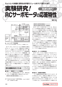 実験研究! RCサーボモータの応答特性