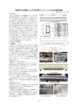 塩害劣化を模擬した RC 梁の熱プレストレス工法の検証実験