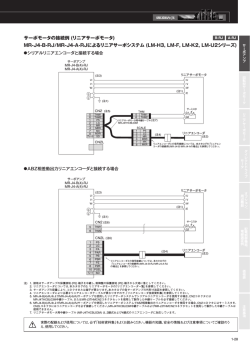 サーボモータの接続例 (リニアサーボモータ) MR-J4-B-RJ/MR-J4-A-RJ