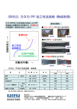(開発品) カネカ PP 加工性改良剤 (熱成形用)