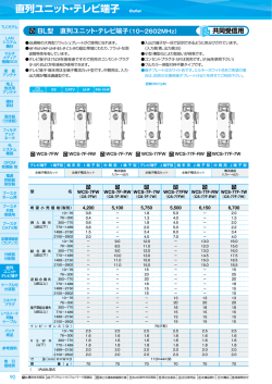 直列ユニット・テレビ端子 直列ユ