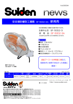 安全増防爆型工場扇 SF-50D2
