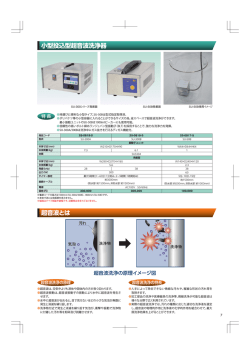 小型投込型超音波洗浄器 超音波とは