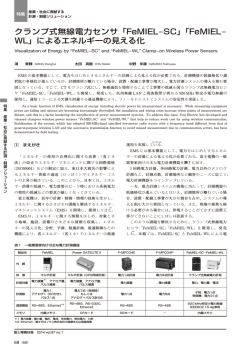 クランプ式無線電力センサ「FeMIEL-SC」「FeMIEL- WL