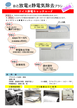 自己放電式静電気除去ブラシ