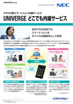 UNIVERGE どこでも内線サービス