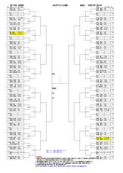 第13回 体協杯 平成27年1月25日 MIXダブルス(48組)