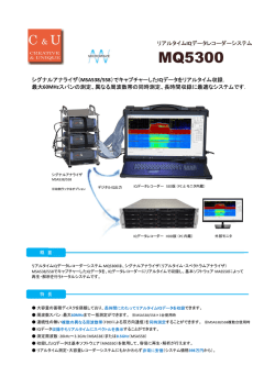 リアルタイムIQデータレコーダーシステム MQ5300カタログ