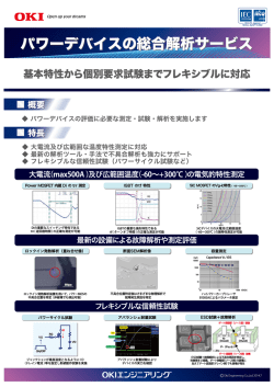 パワーデバイスの総合評価サービス（PDFファイル 302KB）