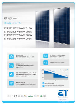 ET-P672310WB/WW 310W ET-P672305WB/WW 305W