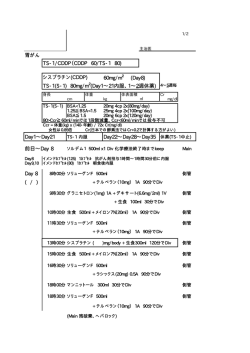 TS-1CDDP(CDDP60／TS