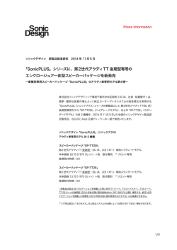 「SonicPLUS」シリーズに、第2世代アウディTT 後期型