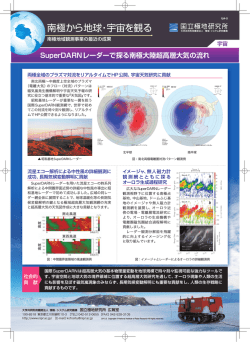 SuperDarnレーダーで探る南極大陸超高層大気の流れ