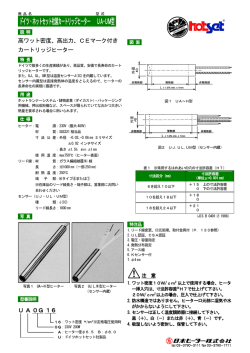ドイツ・ホットセット社製カートリッジヒーター UA-UM型