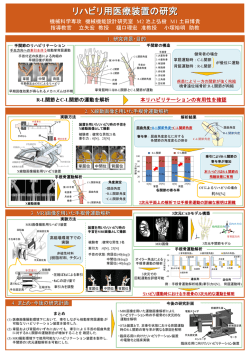 リハビリ用医療装置の研究