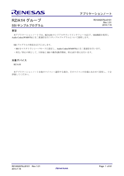 RZ/A1H グループ - Renesas Electronics