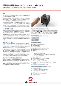 世界初の電界ベース 3D ジェスチャ コントローラ