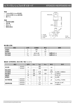 Si アバランシェフォトダイオード KPDA020-H8