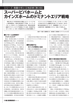 スーパービバホームと カインズホームのドミナントエリア戦略