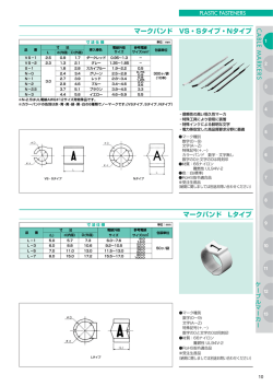 マークバンド VS・Sタイプ・Nタイプ マークバンド Lタイプ