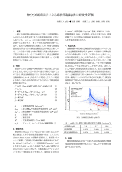 微分分極抵抗法による球状黒鉛鋳鉄の耐食性評価