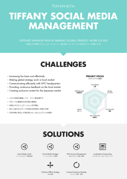 TIFFANY SOCIAL MEDIA MANAGEMENT CHALLENGES
