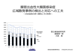 腸管出血性大腸菌感染症広域散発事例の検出と対応への工夫