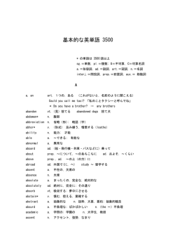 入試に出る英単語 3500 - 広島工業大学 電子情報工学科