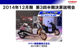 2014年12月期 第3四半期決算説明会