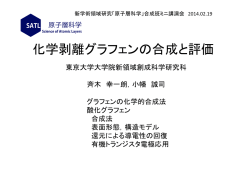 化学剥離グラフェンの合成と評価