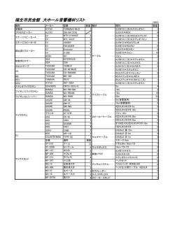福生市民会館 大ホール音響機材リスト