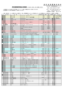 特価品リスト
