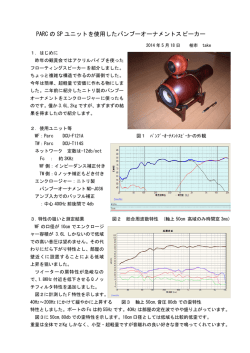 PARC の SP ユニットを使用したバンブーオーナメントスピーカー